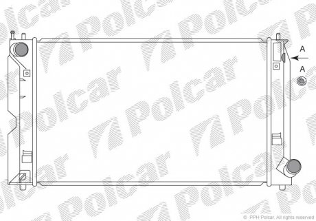 Радиатор охлаждения Polcar 812508-4 (фото 1)