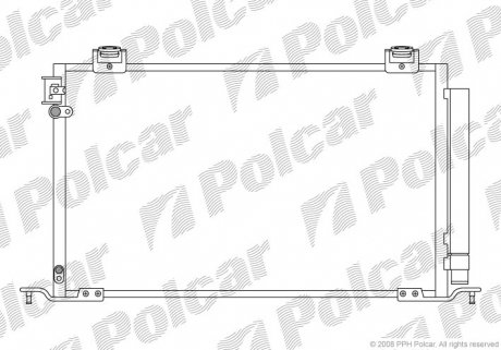 Радіатор кондиціонера Polcar 8125K8C1