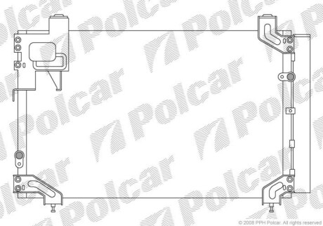 Радіатор кондиціонера Polcar 8125K8C3