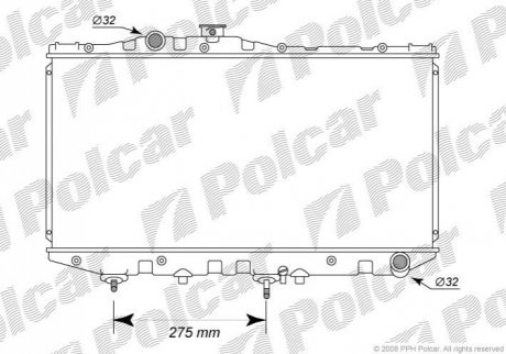 Радиатор охлаждения Polcar 8130083