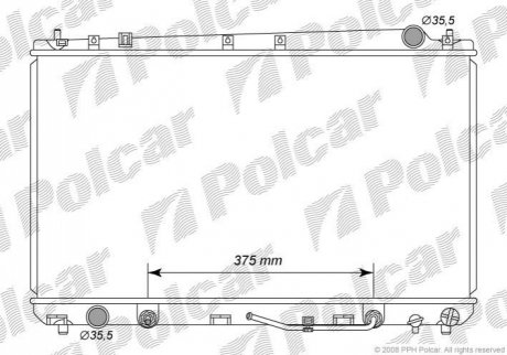 Радиатор охлаждения Polcar 813108-1