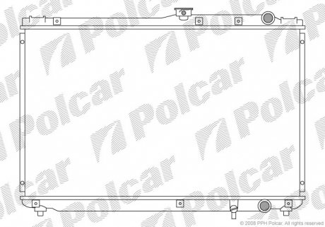 Радіатор охолодження Polcar 813308-4 (фото 1)