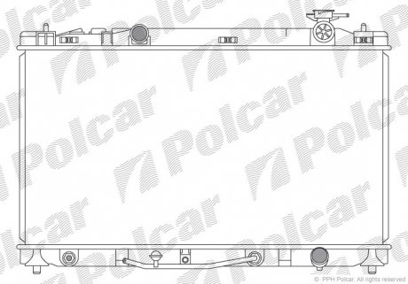 Радиатор охлаждения Polcar 813808-3