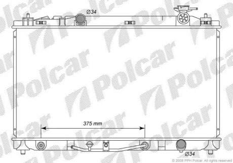 Радиатор охлаждения Polcar 8138083K