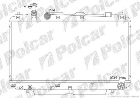 Радіатор охолодження Polcar 8146083K