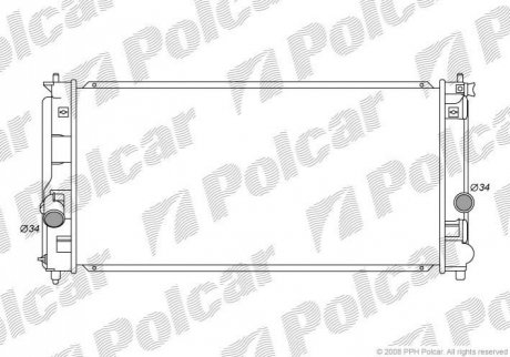 Радіатор охолодження Polcar 8153081K