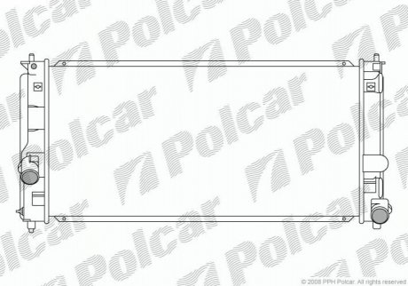 Радіатор охолодження Polcar 8157081K (фото 1)