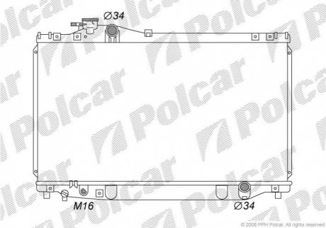 Радіатор охолодження Polcar 8161081K