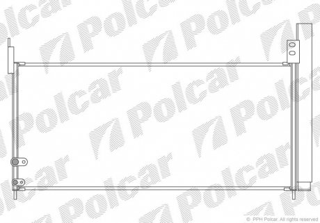 Радиатор кондиционера Polcar 8162K82K