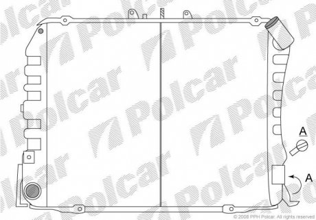 Радиатор охлаждения Polcar 8165082 (фото 1)