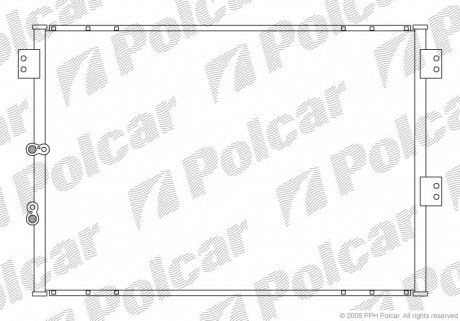 Радиатор кондиционера Polcar 8166K8C1 (фото 1)