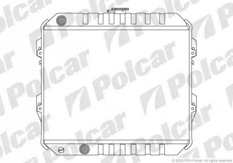 Радиатор охлаждения Polcar 8173081