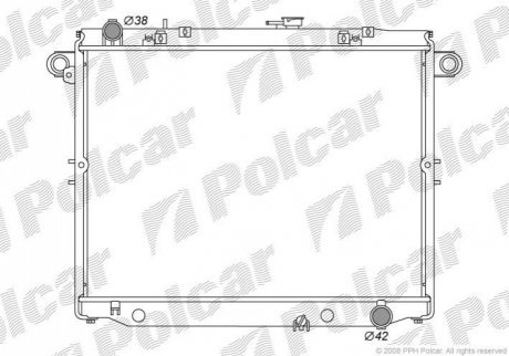 Радіатор охолодження Polcar 8177086K