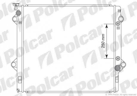 Радіатор охолодження Polcar 8178083K