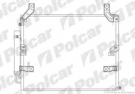 Радиатор кондиционера Polcar 8179K8C2