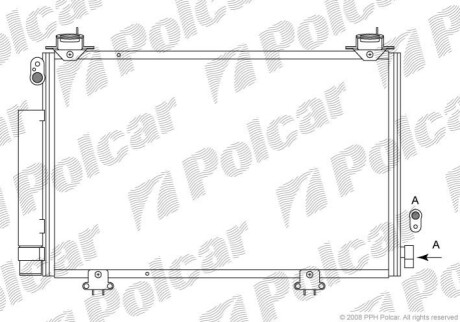 Радиатор кондиционера Polcar 8183K8C1