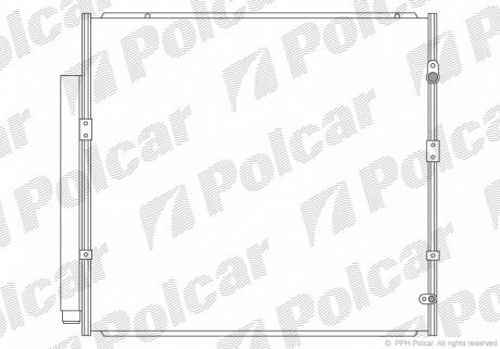 Радіатор кондиціонера Polcar 8184K82K (фото 1)