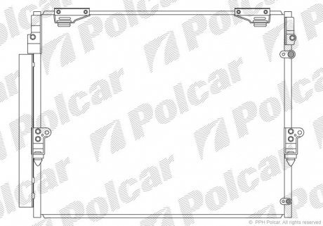 Радиатор кондиционера Polcar 8184K8C1