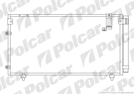 Радіатор кондиціонера Polcar 8187K8C1