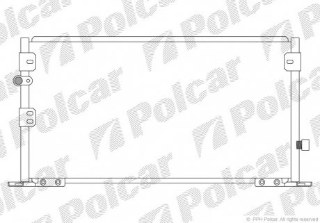 Радіатор кондиціонера Polcar 8190K81K