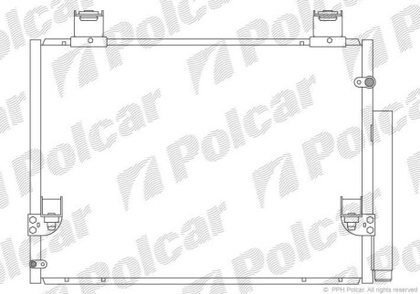 Радіатор кондиціонера Polcar 8192K82K