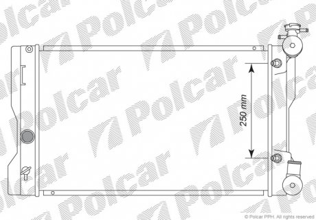 Радиатор охлаждения Polcar 81L208-1 (фото 1)
