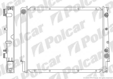 Радіатор охолодження Polcar 903208-4 (фото 1)