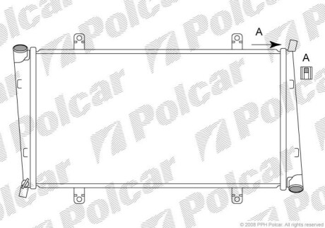 Радіатор охолодження Polcar 904008-4