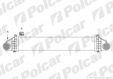 Радиатор воздуха (Интеркулер) Polcar 9043J81X
