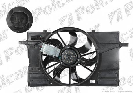 Вентилятор с корпусом/кронштейном Polcar 905023W1