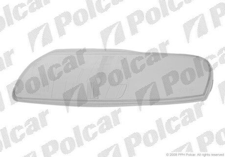 Стекло фары Polcar 907112E