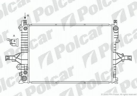 Радиатор охлаждения Polcar 908008-3