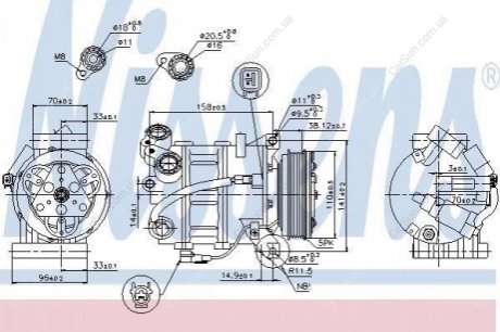 Компрессор кондиционера (новый) Polcar 9082KS-1 (фото 1)