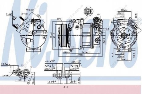 Компрессор кондиционера (новый) Polcar 90C2KS-1S (фото 1)