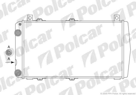 Радиатор охлаждения Polcar 930108A1