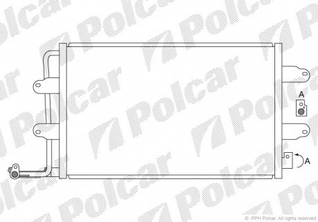 Радиатор кондиционера Polcar 9502K8C1 (фото 1)