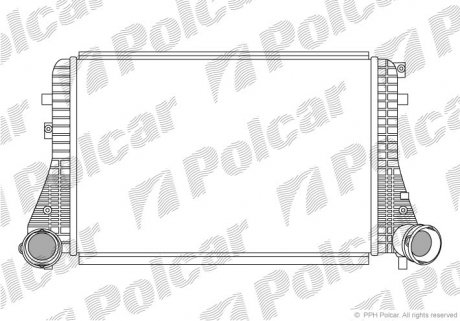 Радиатор воздуха (Интеркулер) Polcar 9513J8-1 (фото 1)