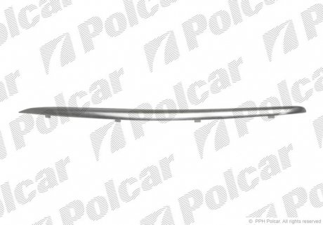Молдинг накладки бампера левый Polcar 951427-7 (фото 1)
