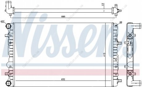 Радіатор охолодження Polcar 953008A2