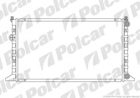 Радіатор охолодження Polcar 953808-9 (фото 1)