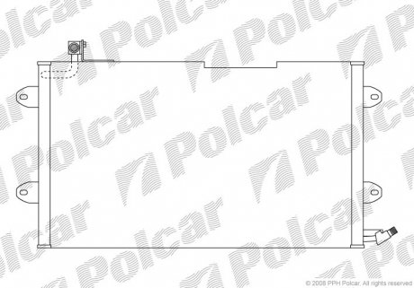 Радиатор кондиционера Polcar 9538K8C2