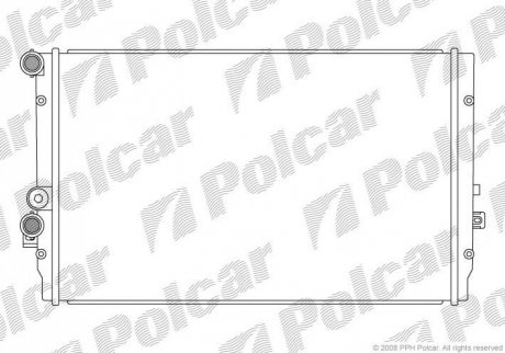 Радіатор охолодження Polcar 954108-4