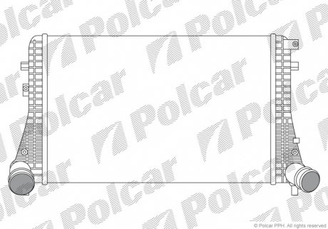 Радиатор воздуха (Интеркулер) Polcar 9555J8-1 (фото 1)
