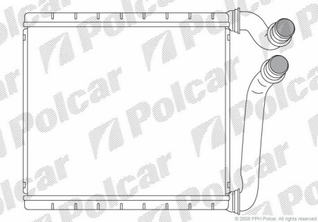 Радиатор обогрева Polcar 9555N81X