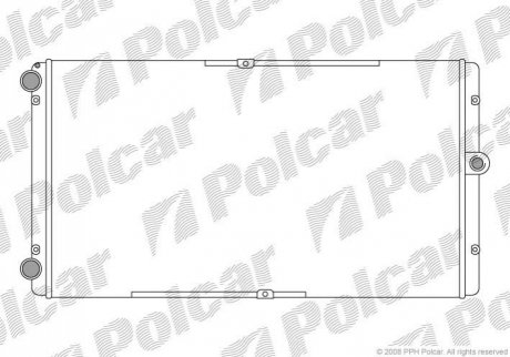 Радіатор охолодження Polcar 9566084X