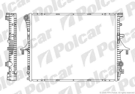 Радіатори охолодження Polcar 9580081X