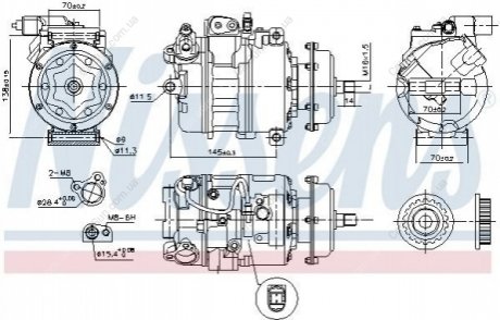 Компрессор кондиционера (новый) Polcar 9580KS-1 (фото 1)