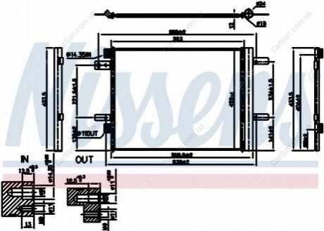 Радиатор кондиционера Polcar AC943000P