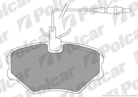 Гальмівні колодки Polcar BP0537