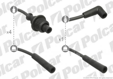 Провод зажигания Polcar BS0986356715 (фото 1)